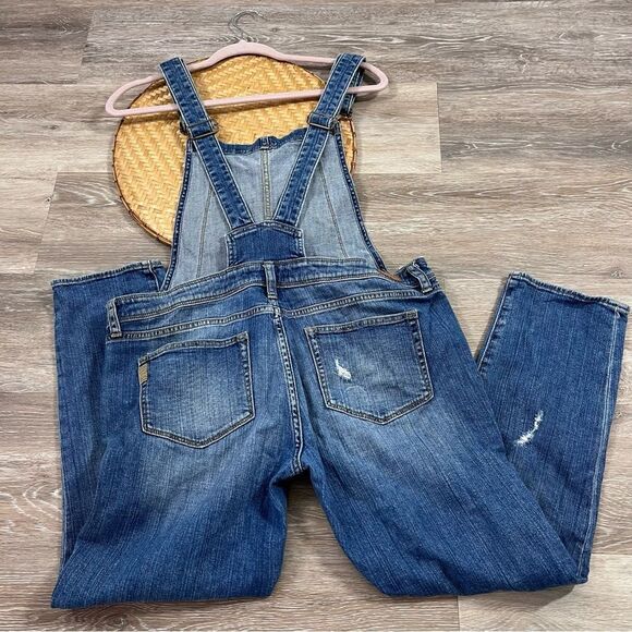 Paige distressed zip front overalls - Picture 3 of 7